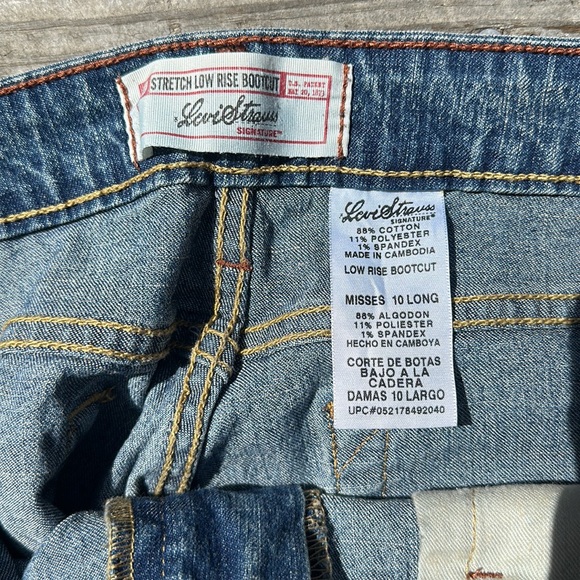 Levi’s Stauss Signature Low rise boot cut misses 10 long - Picture 8 of 10